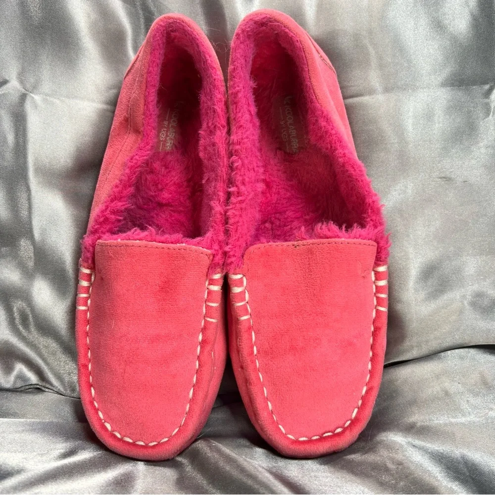 Koolaburra by UGG Girl’s‎ Riley Shimmer Slippers Size 1K Raspberry Rose Loafers